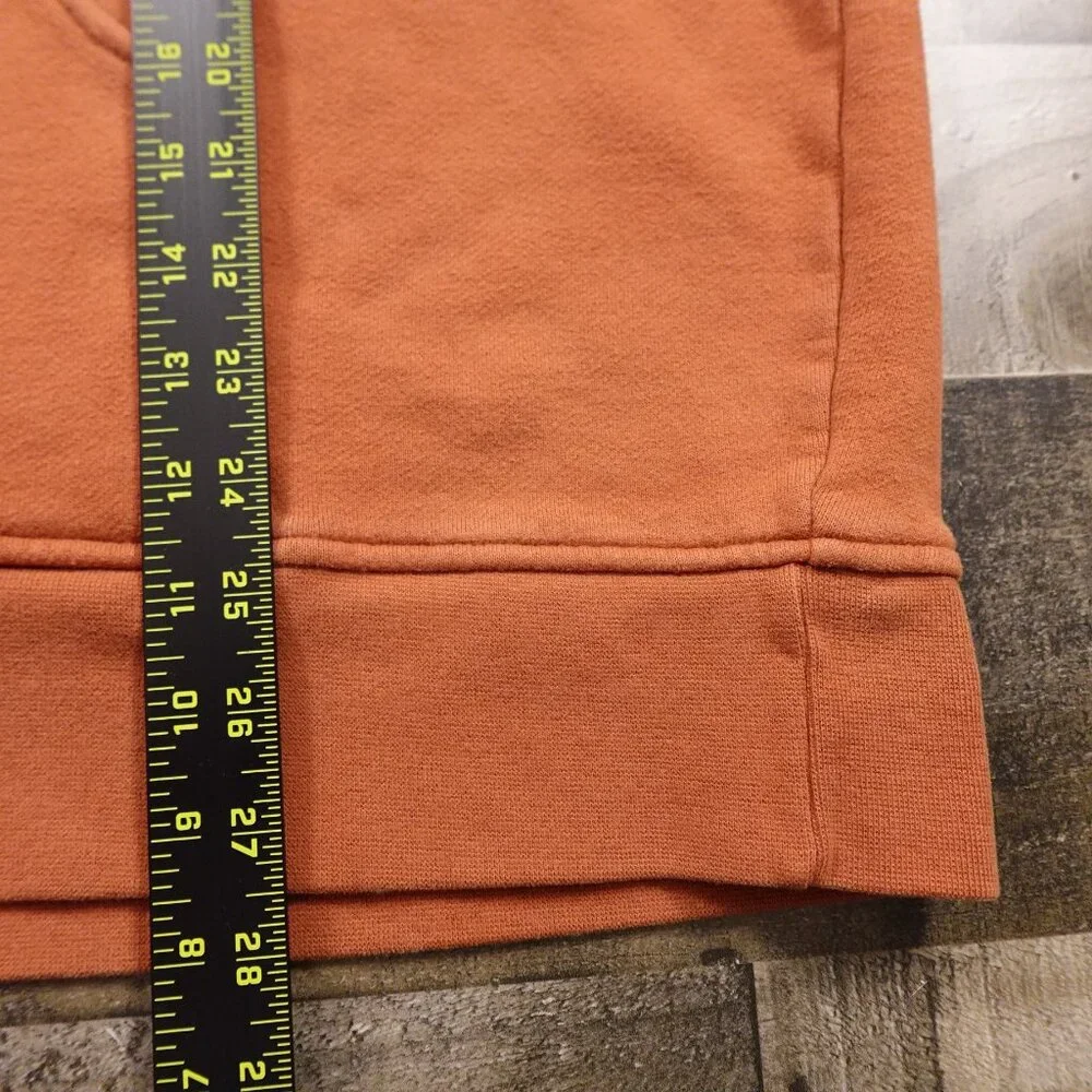 The North‎ Face Pullover Hoodie Men’s XXL Rust Orange Logo Fleece Sweatshirt